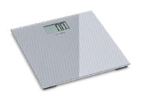 Design-Badezimmerwaage MGD bis 250 kg, mit Glaswägeplatte